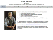 Tablet Screenshot of frankgarfield.com